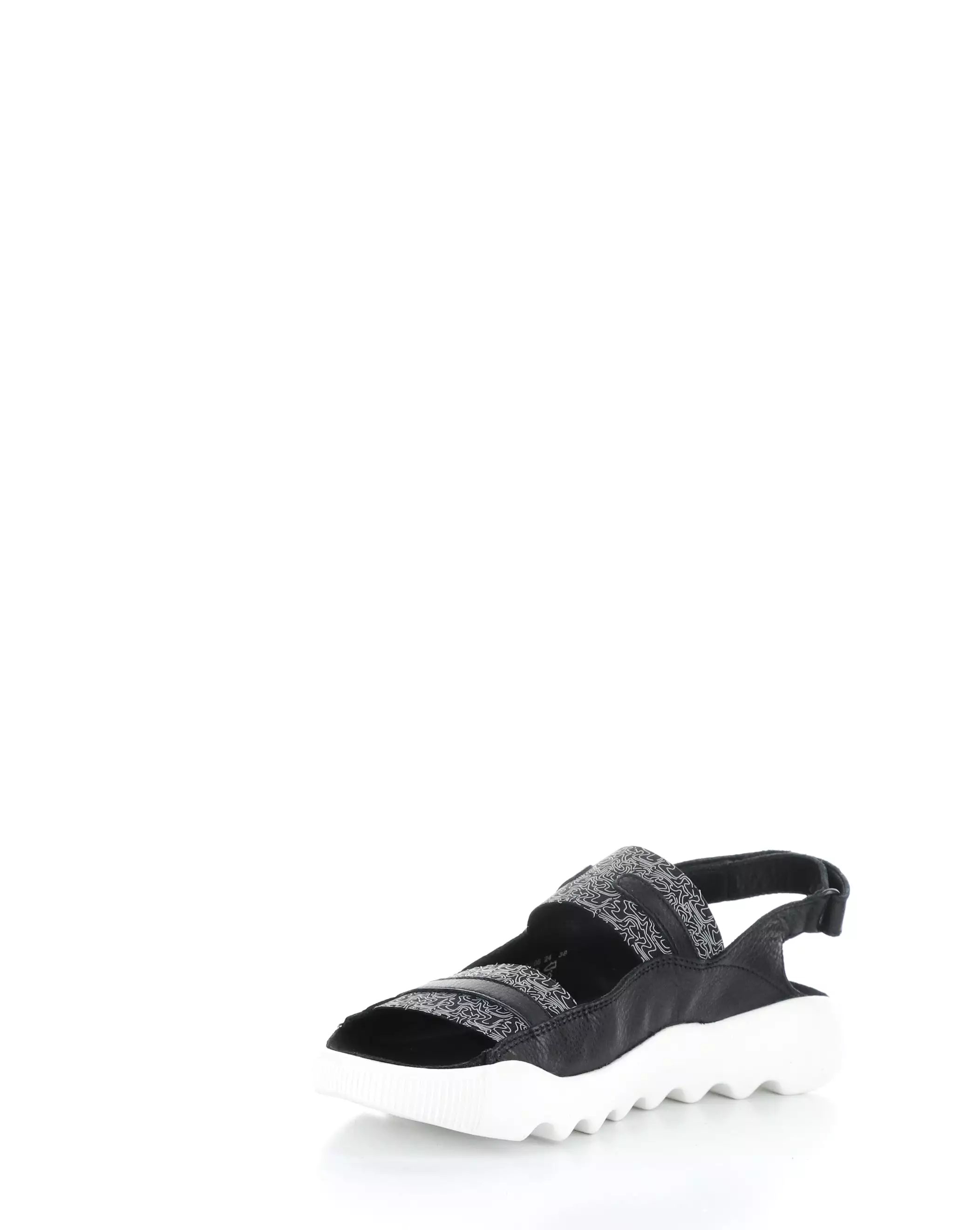 WHEB749SOF Black Velcro Sandals