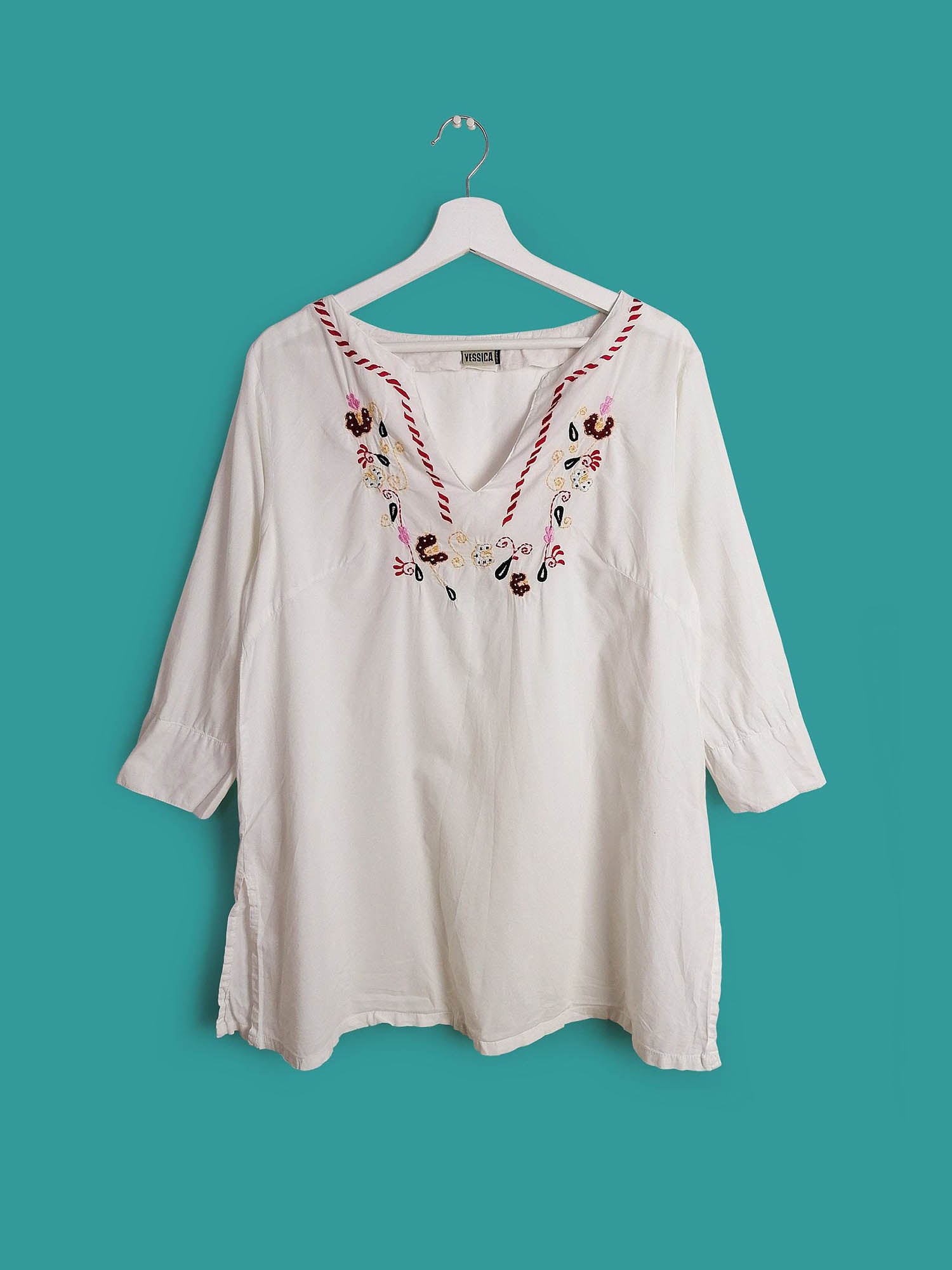 White Tunic Beach Top Kaftan