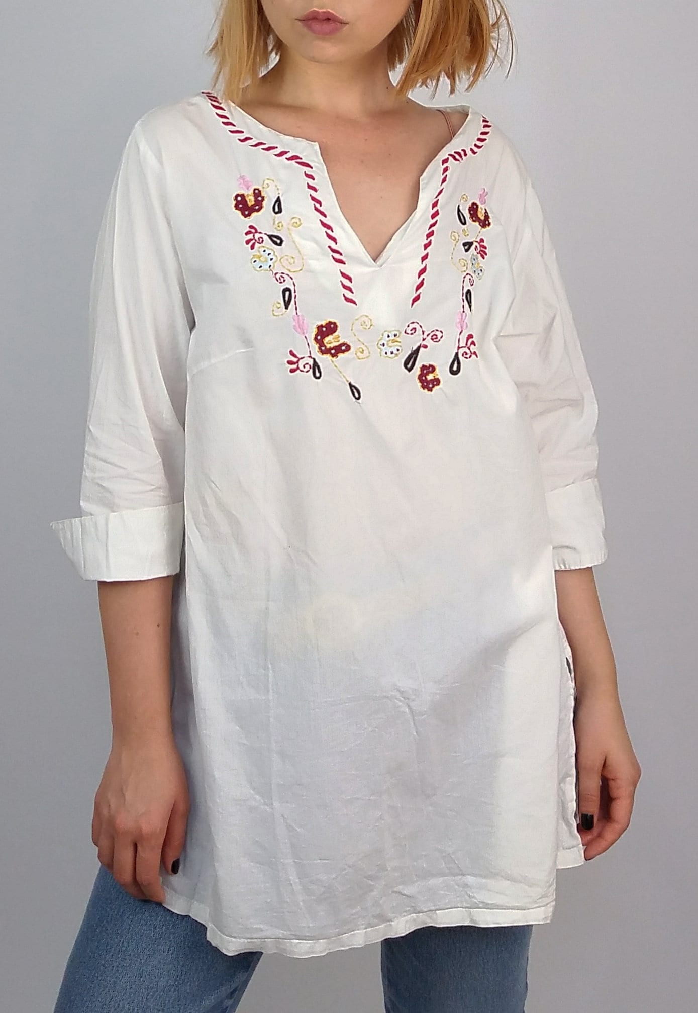 White Tunic Beach Top Kaftan