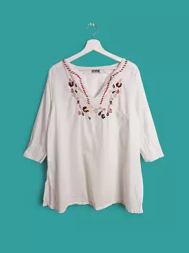 White Tunic Beach Top Kaftan