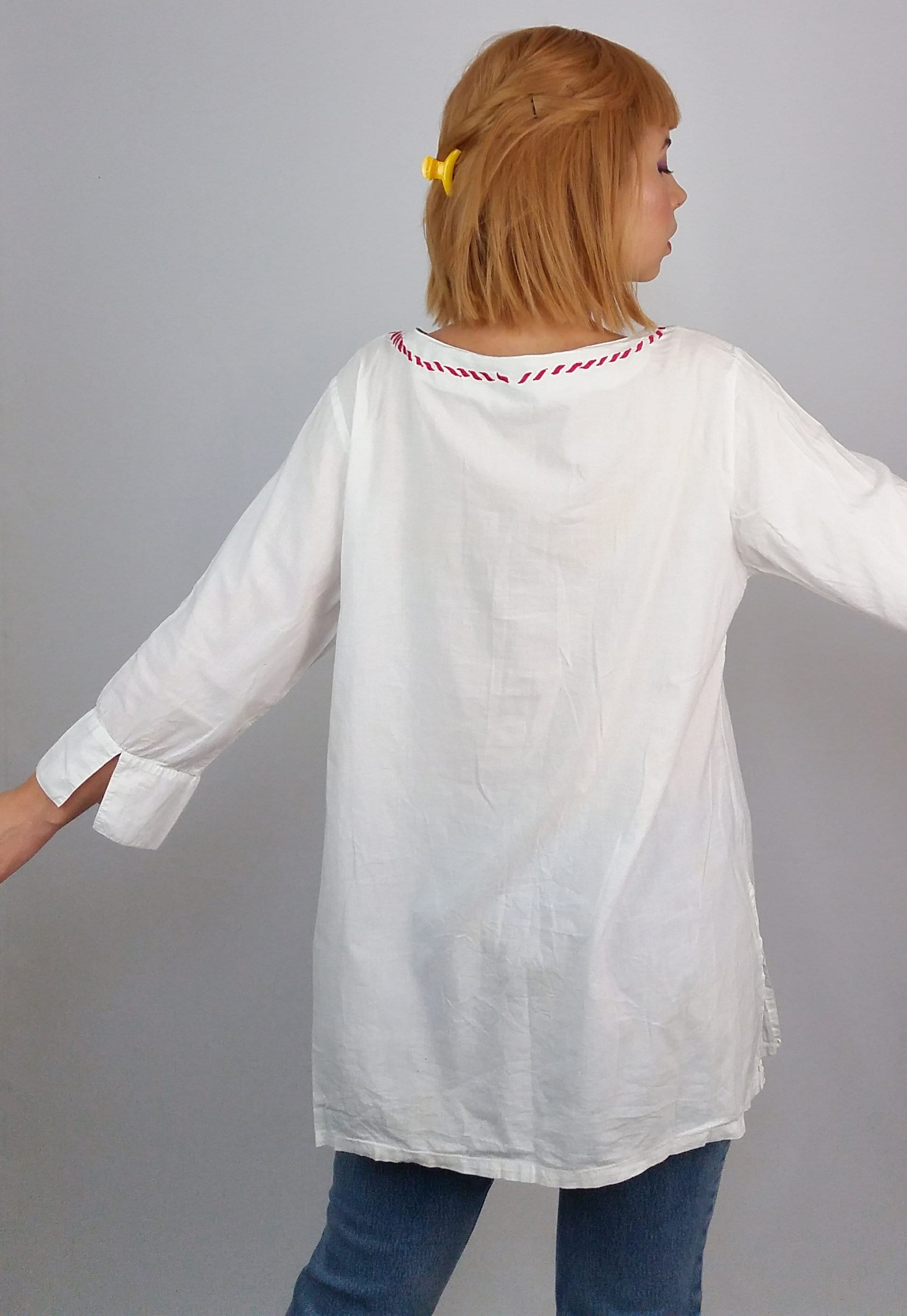 White Tunic Beach Top Kaftan