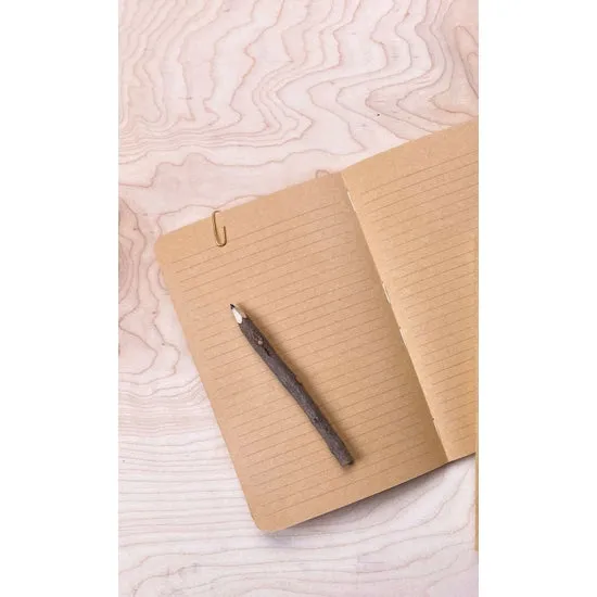 Wild Mushrooms Kraft Layflat Notebook