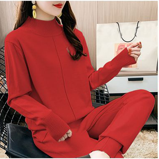 Winter Knit Turtleneck Set