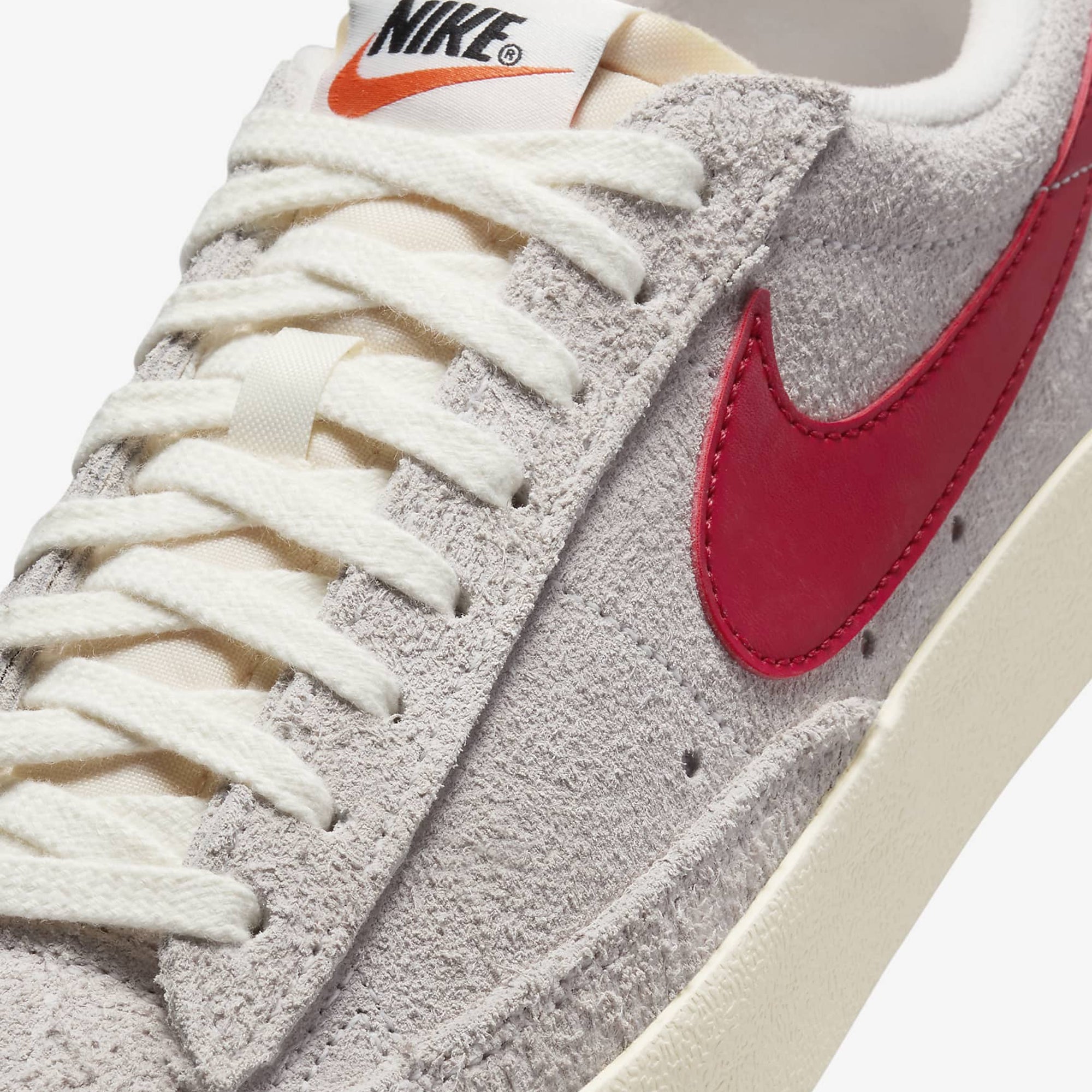 Women's Vintage Blazer Low in Summit White, Gym Red, Sail, and Coconut Milk