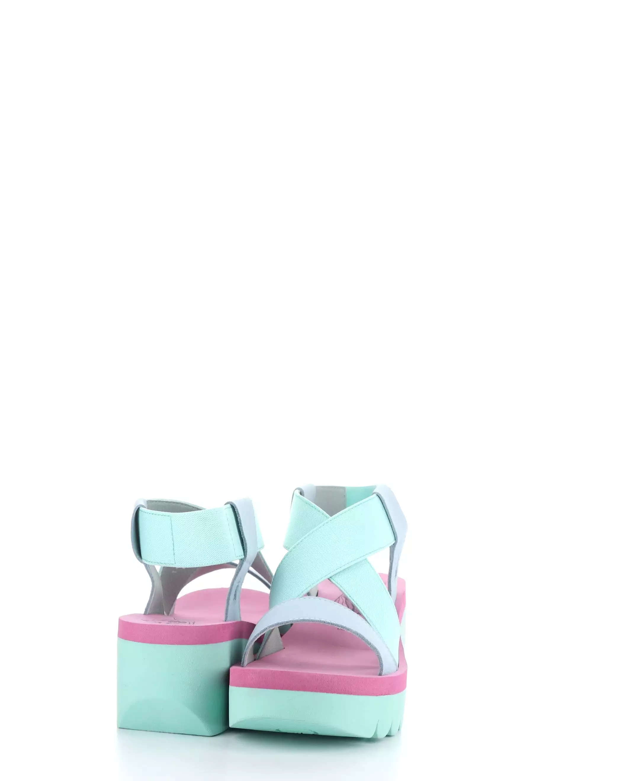 YABI922FLY 008 Sky Blue Mint Lilac Round Toe Sandals