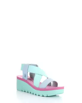 YABI922FLY 008 Sky Blue Mint Lilac Round Toe Sandals