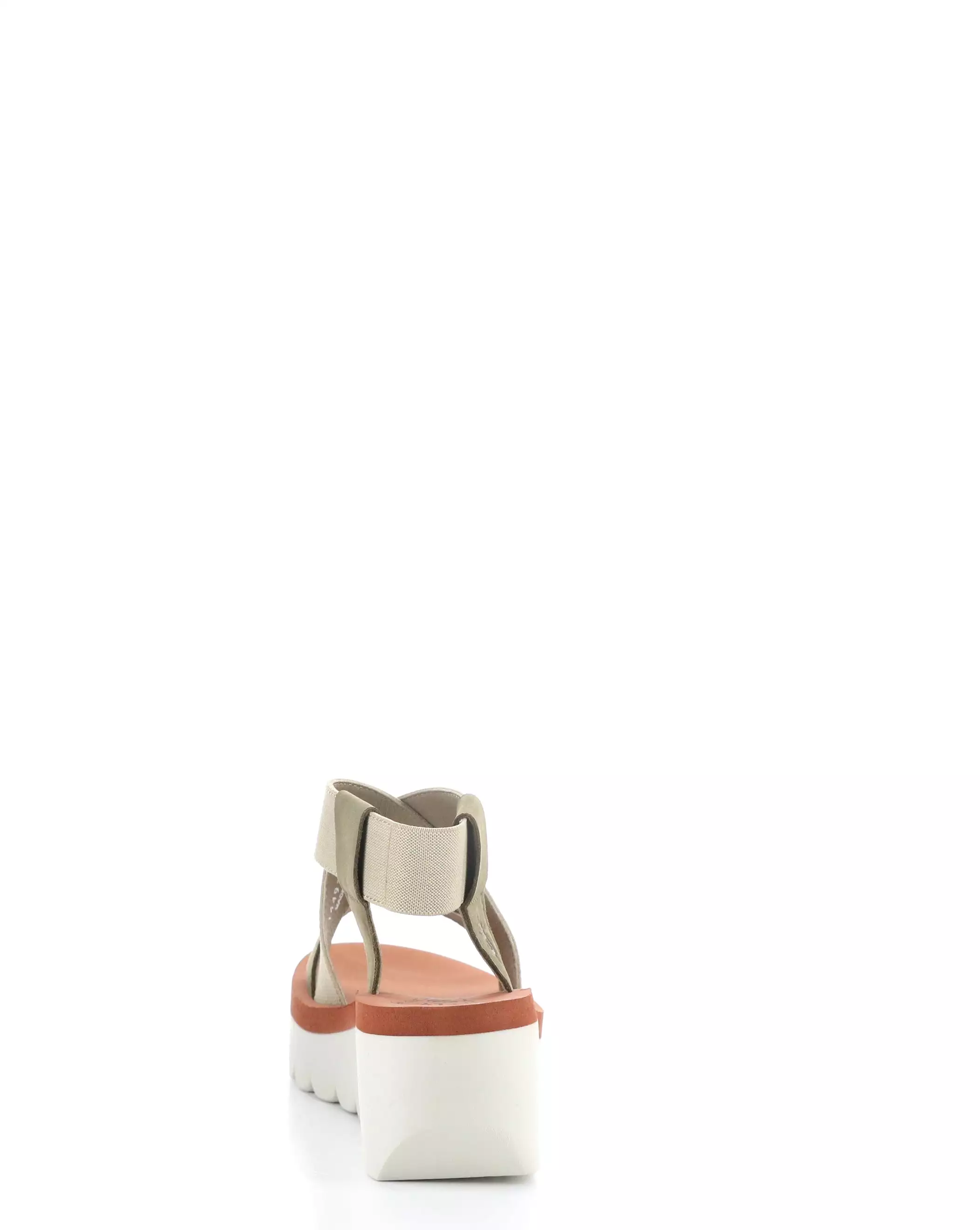 YABI922FLY 011 Military Beige Brick Round Toe Sandals - Top Choice