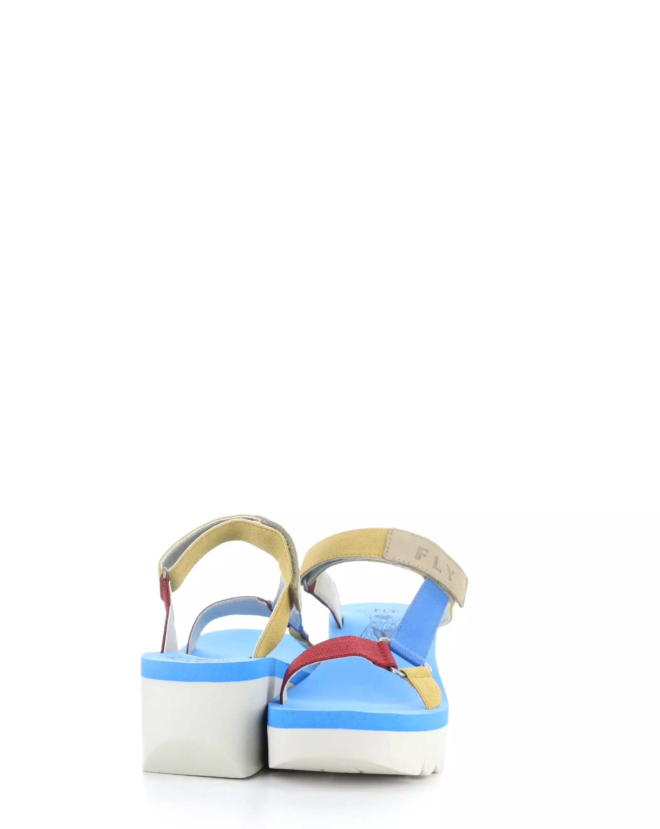 YAKA037FLY Cloud Multi Azurre Round Toe Sandals