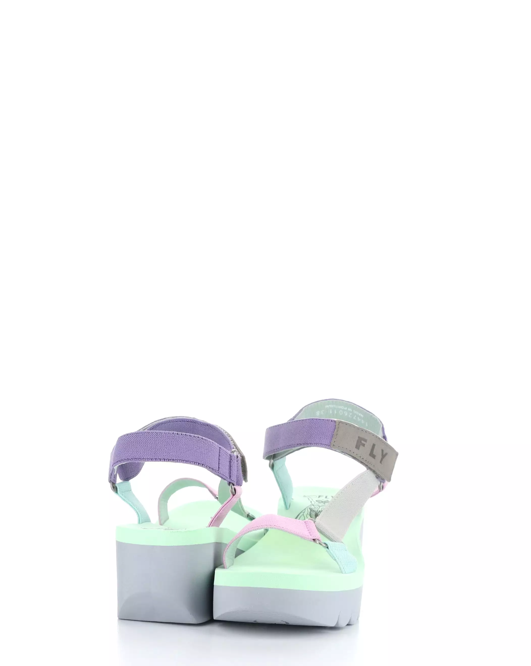 YEFA726FLY Velcro Sandals in Grey, Multi, and Camu Pink