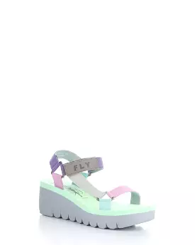 YEFA726FLY Velcro Sandals in Grey, Multi, and Camu Pink