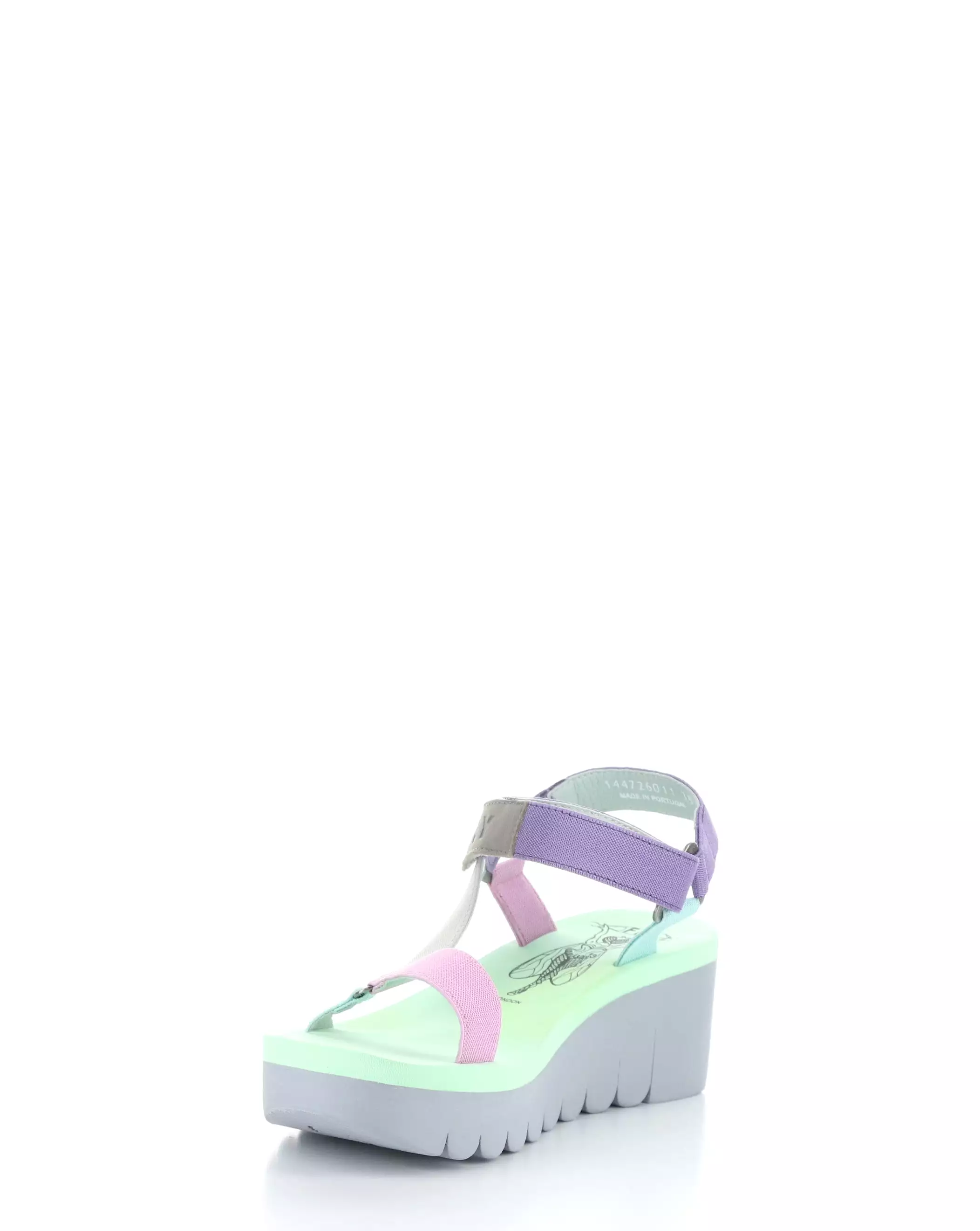 YEFA726FLY Velcro Sandals in Grey, Multi, and Camu Pink