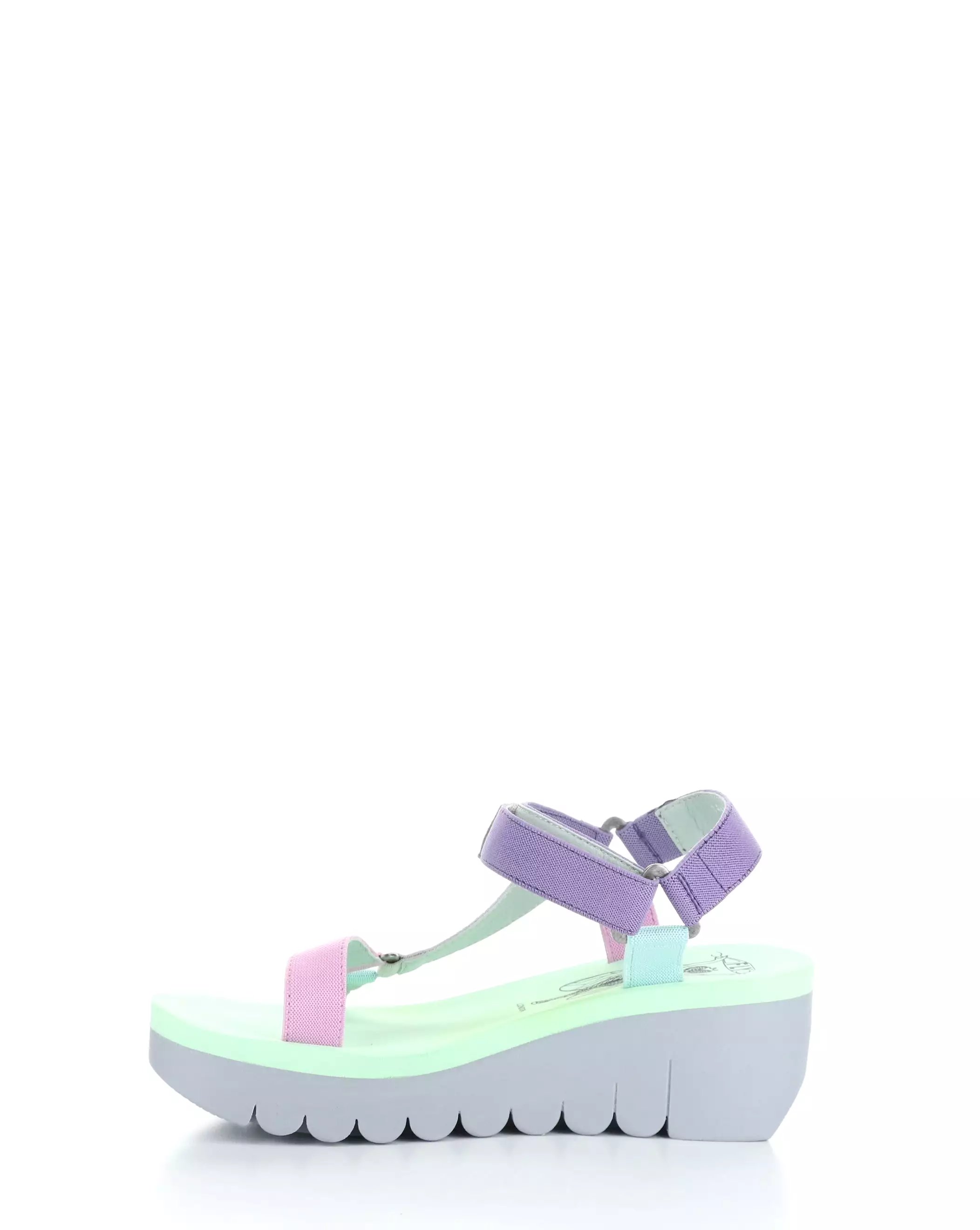 YEFA726FLY Velcro Sandals in Grey, Multi, and Camu Pink