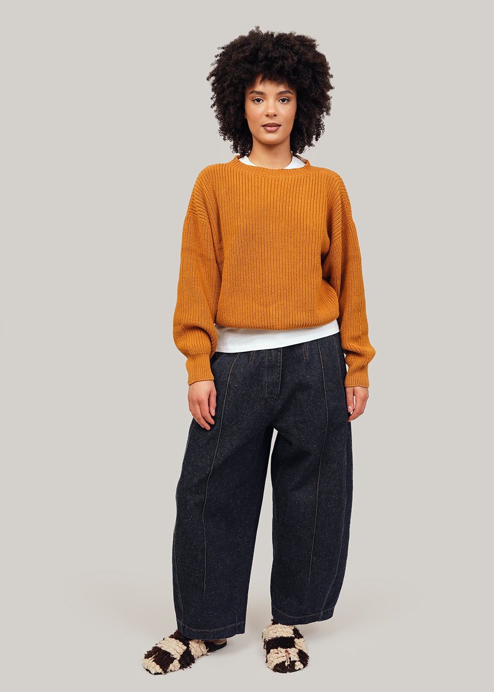 Yellow Burnt Mea Pullover