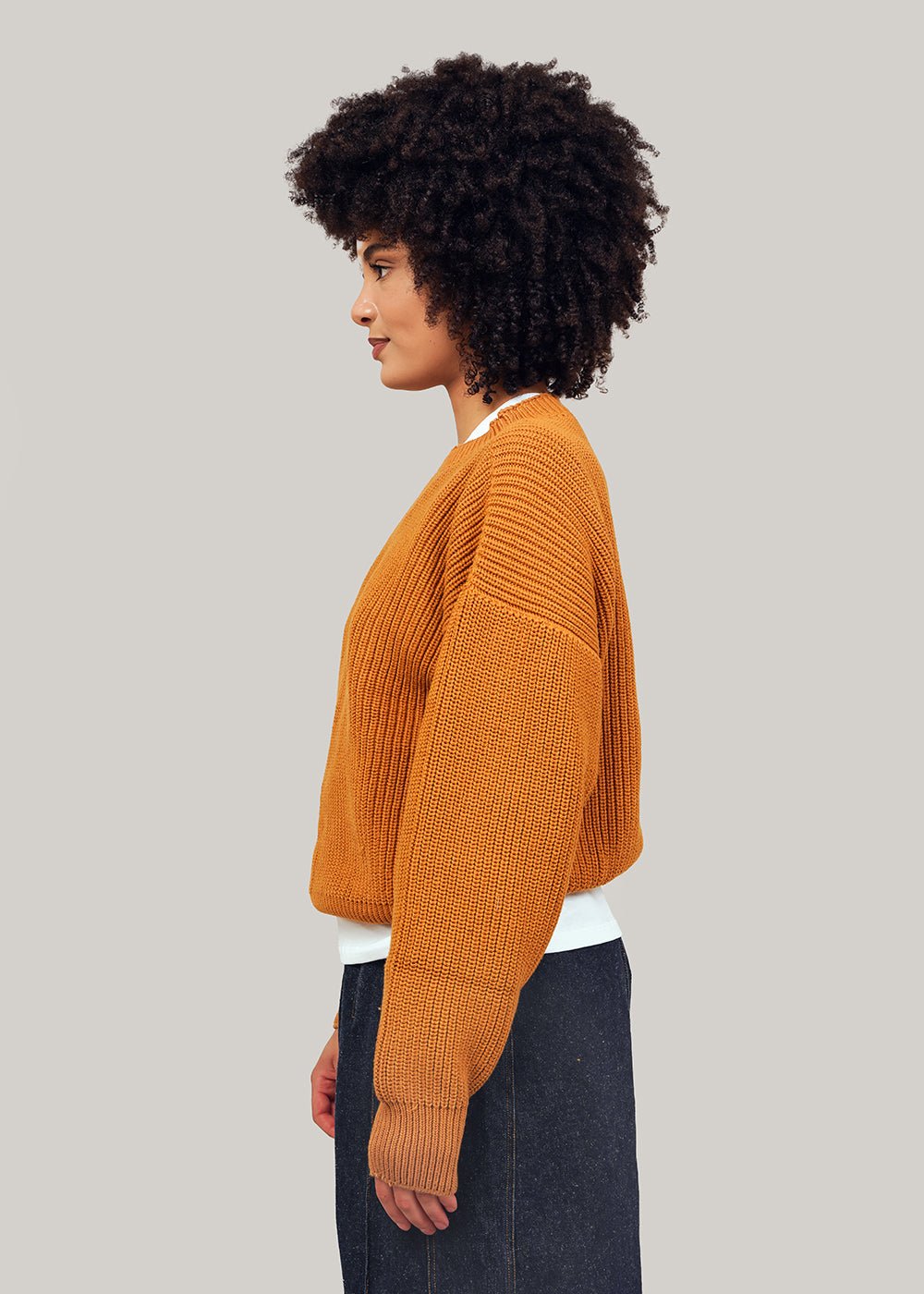 Yellow Burnt Mea Pullover