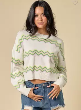 Zigzag pattern sweater